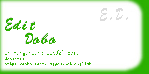 edit dobo business card